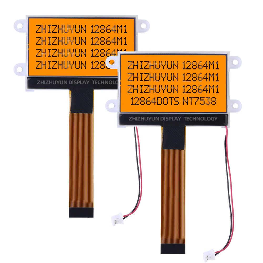 Tela LCD para controlador, luz de fundo branca, conexão do cabo FPC, TG12864M1-04WA0 12864, 26PIN SPI Cog NT7538