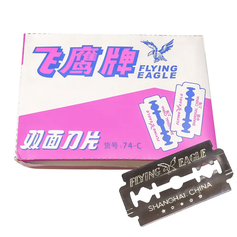 10 box Super Safety Razor Blades For Shaving Stainless Steel Sharp Hair Beard Cutting Razor Men Shaver Double Edge Blades