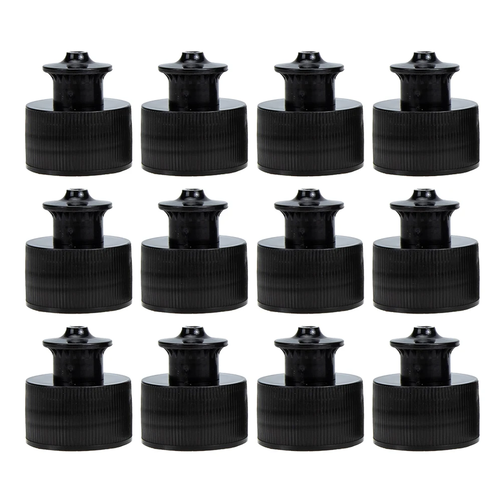 

30pcs Water Bottles Push Pull Caps Reusable Sport Water Bottle Replacement Lid Push Pull Screw Caps Plastic Bottle Caps