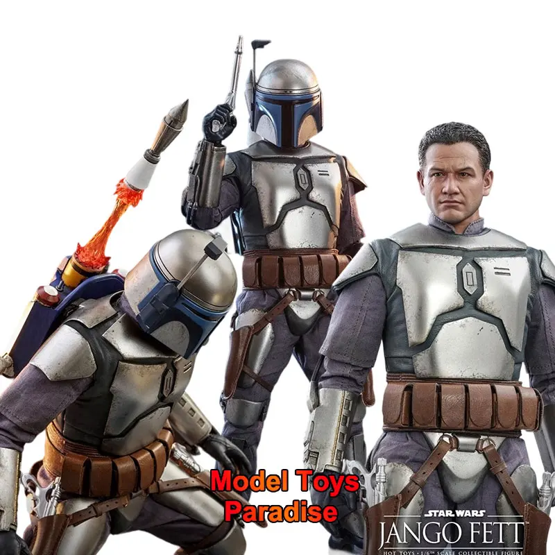 

HotToys MMS589 1/6 Коллекционные игрушки Jango Fett Звездные войны Атака клонов Солдат 12 дюймов Полный набор экшн-фигурок Модель Подарки