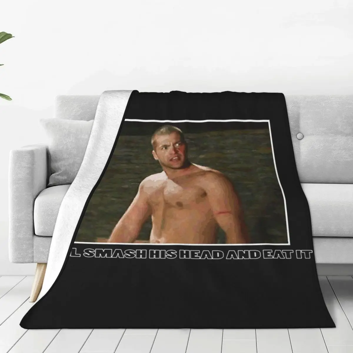 Ct Mtv The Challenge Smash His Head And Eat It Blanket Fleece Sofa Throw Blankets For Home Bedroom Travel Throws Bedspread Quilt