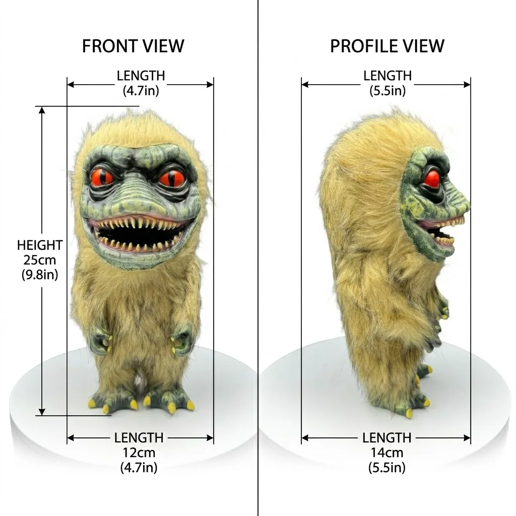 Scary Haunted Monster Doll Halloween Horror Figurine Creepy Creature Plush Toy Gothic Decoration Desk Ornament Party Decor