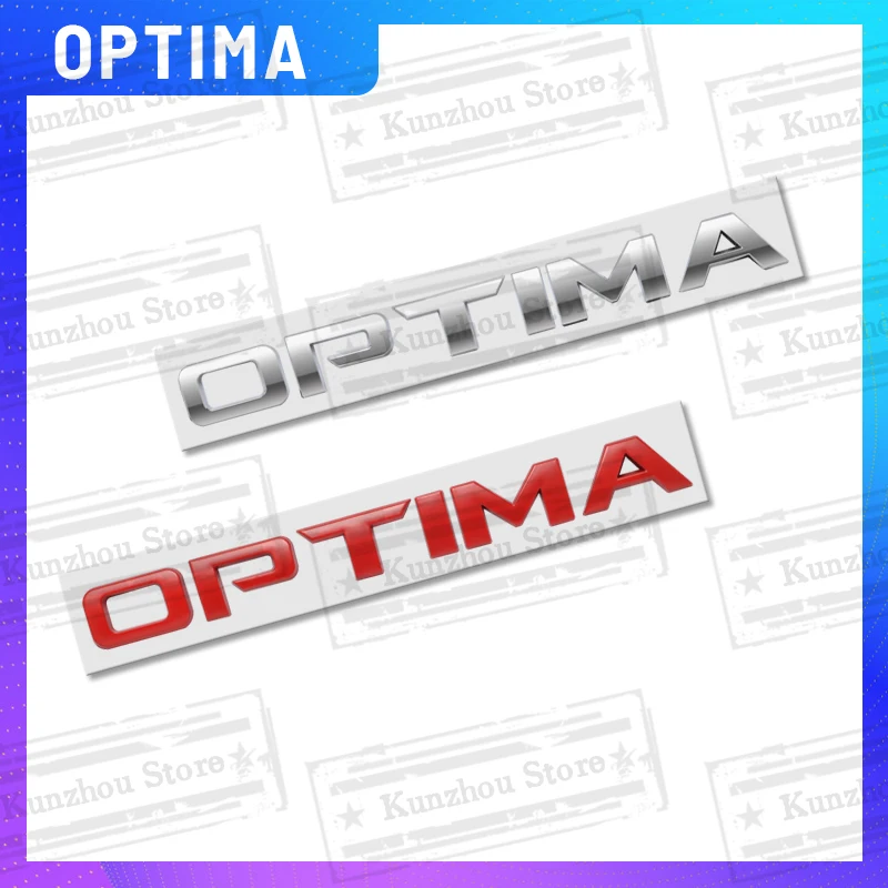 1PCS Metal For Optima K5 GT Line Logo Emblem Car Rear Trunk Sticker Body Sign Badge Letter Decoration Styling Accessories