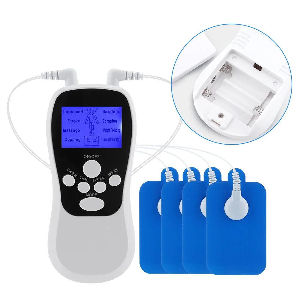 8 Modes Tens Unit EMS Muscle Stimulator Physiotherapy Microcurrent Low Frequency Pulse Anti-cellulite Electric Body Massager EMS