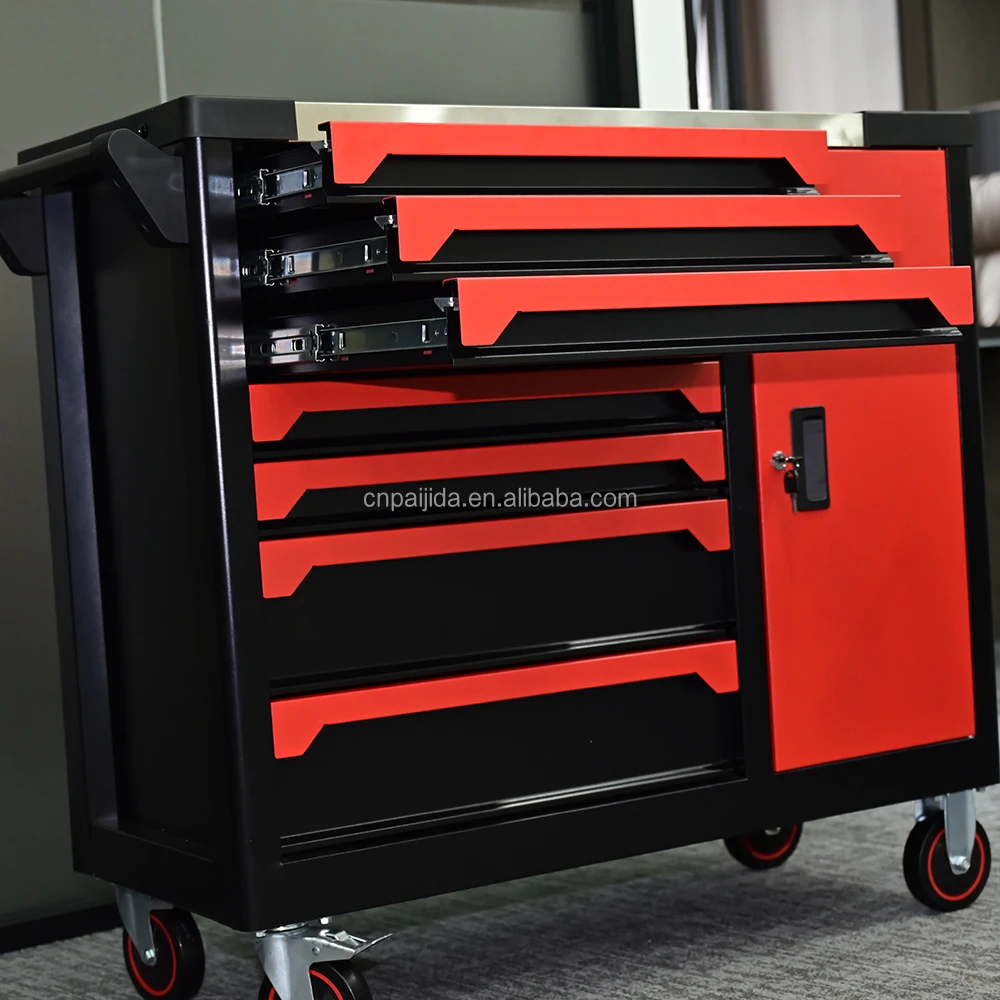 245 Pcs Repair Kit Drawers Tool Set Garage Workshop Tool Set Professional Drawer Cabinet EVA Hard Trolley Cabinet With Tools