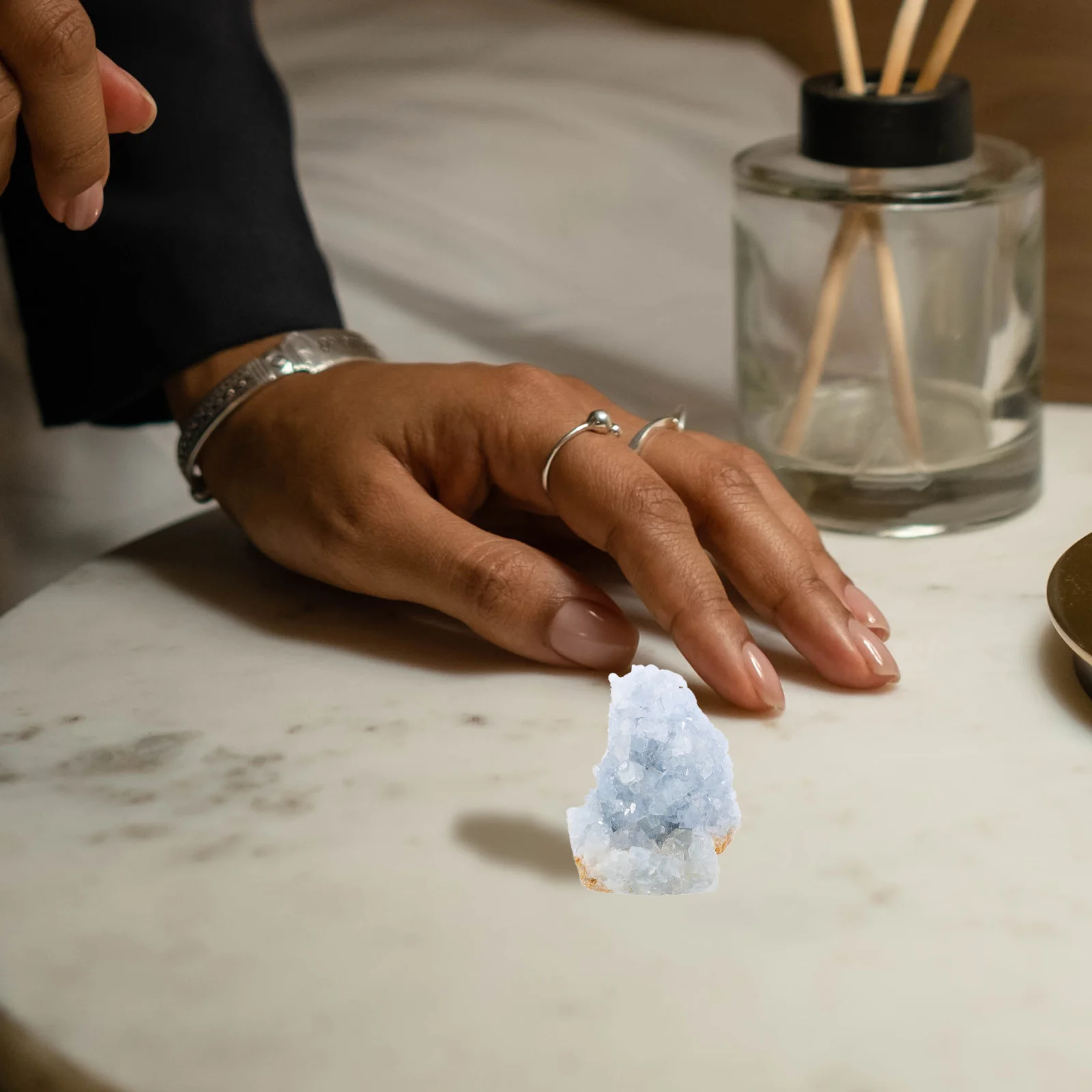 

Crystal Stone Ornaments Irregular Shape Natural Stone Statues Home Decor Desktop Adornment Irregular Crystal Decor