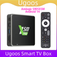 Original Ugoos X5M Pro Smart TV Box Android 14 Amlogic S905x5m 4GB 32GB WiFi BT5.4 1000M HDR CEC RTC Set Top Box Media Player