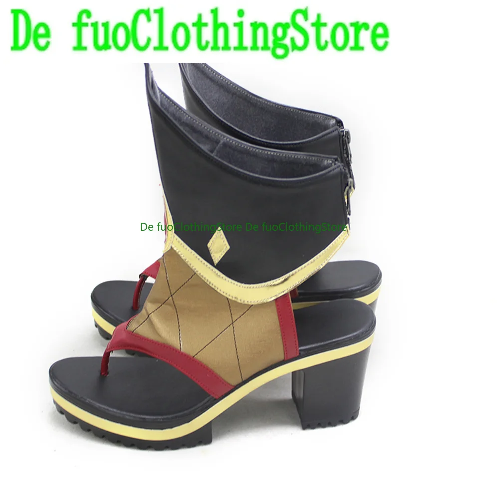Genshin Impact Shinobu Scarpe Cosplay Stivali Halloween Natale DefuIndumenti Negozio di scarpe