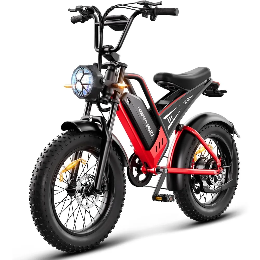 

Взрослый электровелосипед 2000 Вт с съемной батареей 48В 25Ач, скорость до 56 км/ч, запас хода 120+ км, 7-скоростная трансмиссия, 20-дюймовые широкие шины