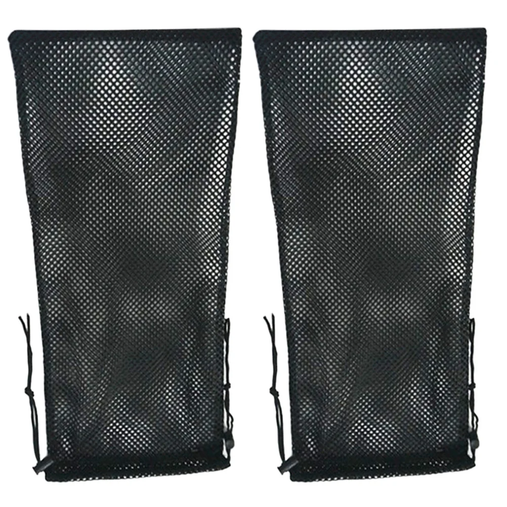 

2Pcs Compact Dive Mesh Bag Drawstring Closure for Snorkeling Swimming Beach Gear Outdoor Adventures Mesh Gym Bag