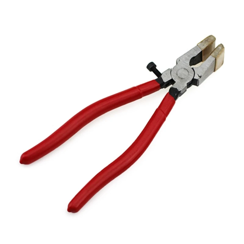 8 Inch Flat Nose Pliers With Adjustable Screw for Mosaics Glass and Ceramic Trimming Pliers High Carbon Steel Clamp F1CD