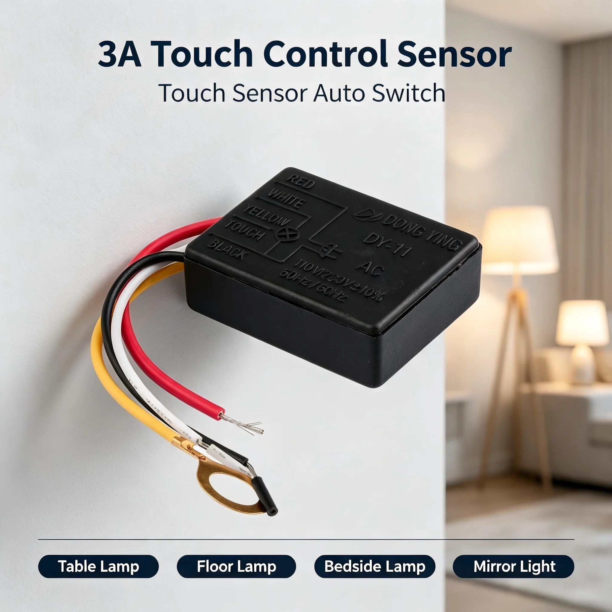 220V-240V 1 Way 4 Way Touch Sensor Switch Control Modules Desk Light Parts Touch Control Sensor Dimmer for Bulbs Lamp Switch