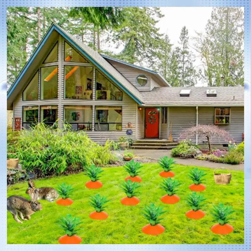 

AD-Весхальный знак двора 3D Морковь Открытый знак двора Водонепроницаемое и непромокаемое украшение двора Прочный Простота установки Простота в использовании B
