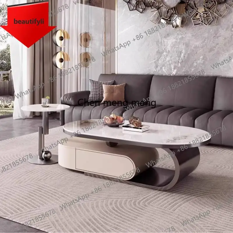 

a16 Small Drawer Coffee Table Designer European Minimalist Saving Coffee Table Center White Mesa De Centro Sala Furniture Home