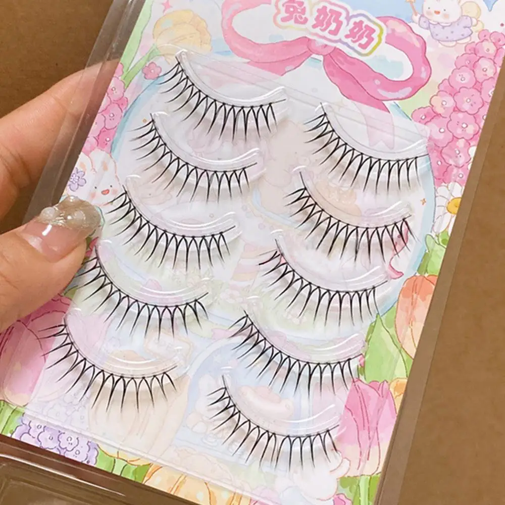 Pestañas postizas coreanas en forma de U 3D, ídolo coreano, Cosplay DIY, extensión de pestañas cómicas cruzadas naturales, pestañas finas naturales reutilizables