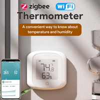 Tuya WIFI/Zigbee Temperature Humidity Sensor Hygrometer Thermometer Smart Home Life Support Alexa Google Assistant 
