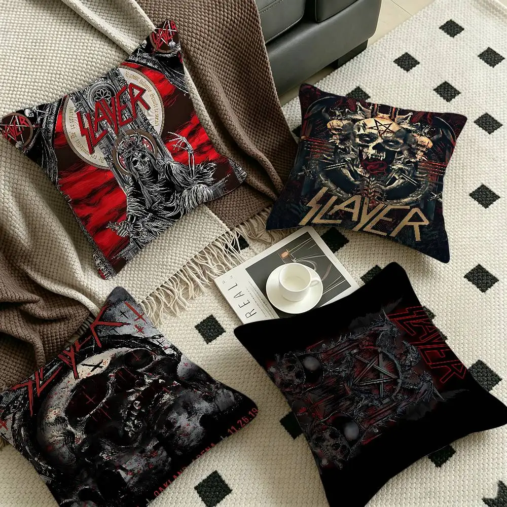 Rock Band Album S-Slayer 45*45cm Cushion Cover Pillow Cover Decor Pillowcase Home Pillowcase for Couch Pillow