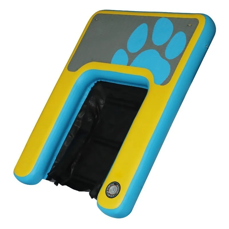 Customized inflatable dock pet water dock inflatable floating row, water pet crawling floating ladder