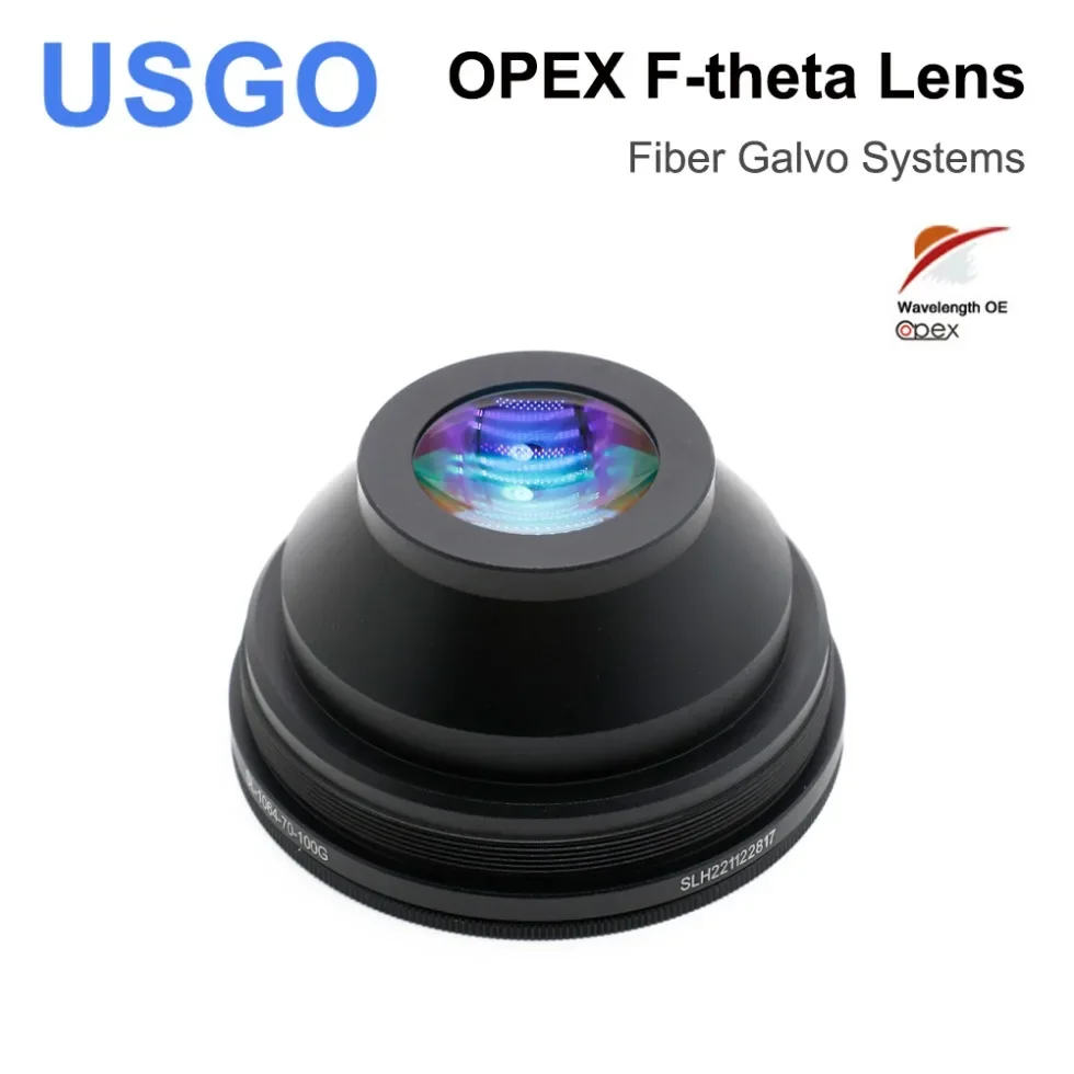 USGO OPEX F-theta Lens 1064nm 70x70-300x300mm F100-420nm for 1064nm YAG Optical Fiber Laser Marking Machine Lens Parts