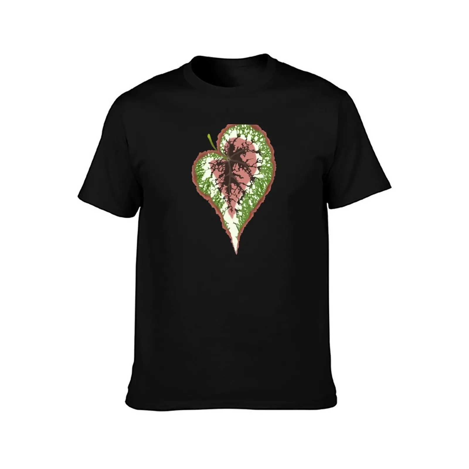 Begonia Rex T-Shirt Basic Simple Design Short Sleeve Shirt