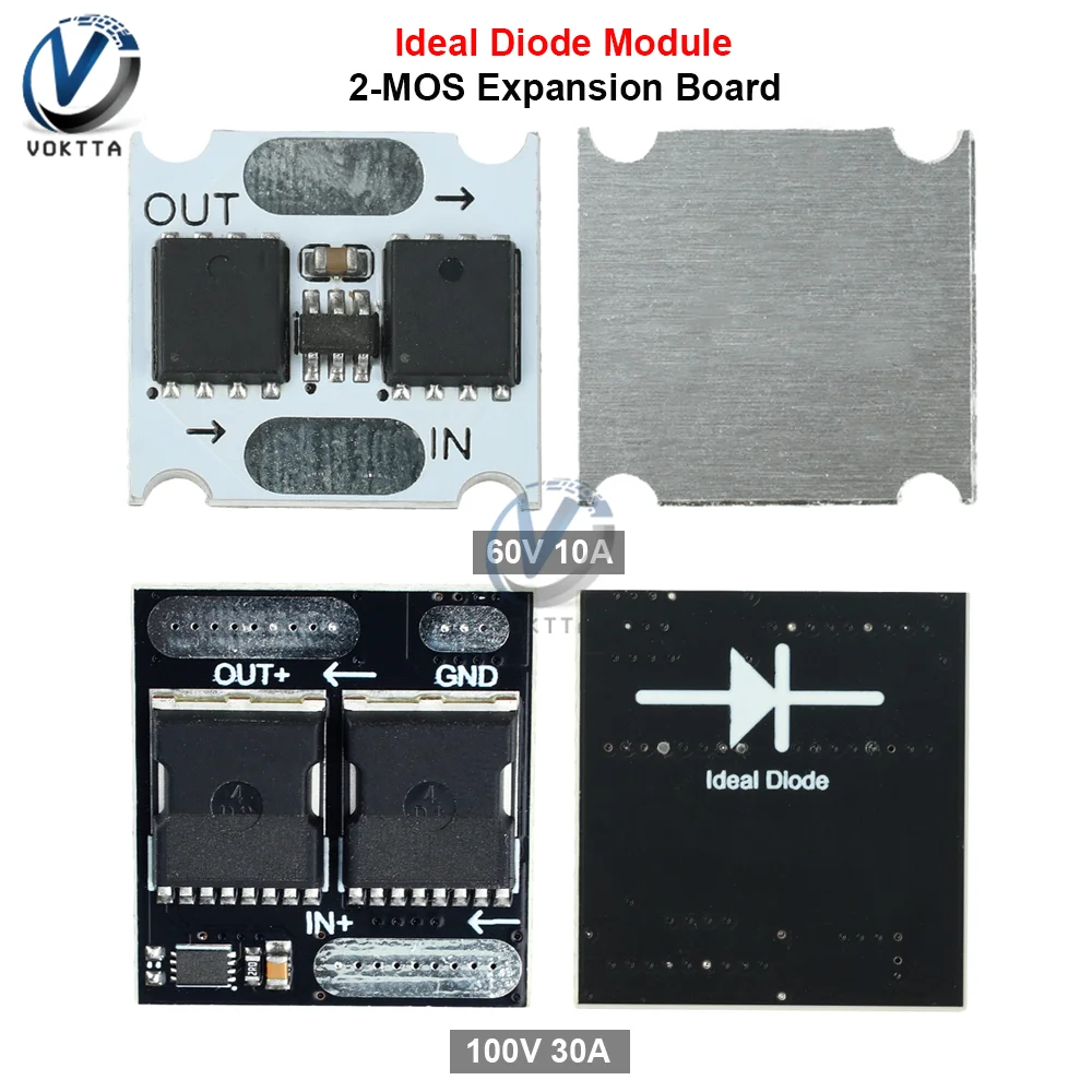 100 فولت 30A 60 فولت 10A وحدة ديود مثالية 2-MOS لوح تمديد مكافحة ارتجاعي مكافحة اتصال عكسي مقوم صغير منخفض الطاقة للغاية #1