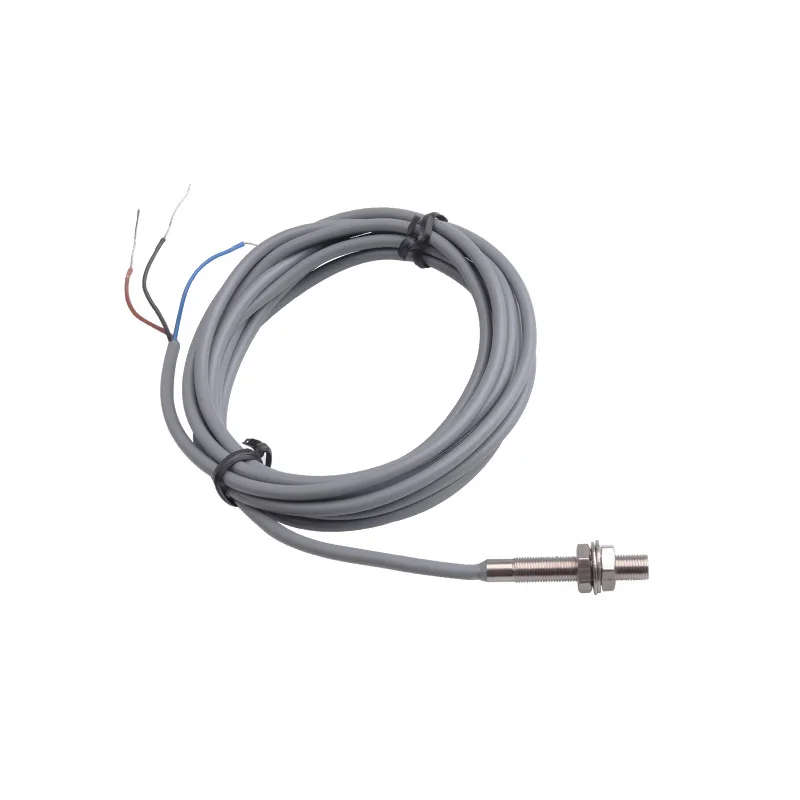 1 Pc Miniature Metal Inductive Proximity Switch M3/M4/M5/M6 3-Wire Approach Sensor With 2m Cable φ3/4/6/6.5 PNP NPN NO NC
