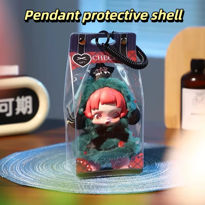 

Vinyl Baby Bag For 15cm Labubu Pendant Protective Cover For 20cm Labubu V1 V2 V3 Itabag Blind Box Storage Dolls Accessories