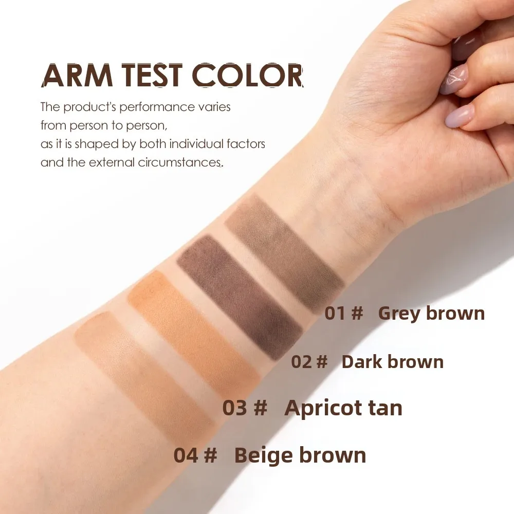 防水アイブロウスタンピングキット ナチュラルアウトラインブロウエンハンサー 長持ちメイクアップセット 女性用 スタンプブラシテンプレート付き