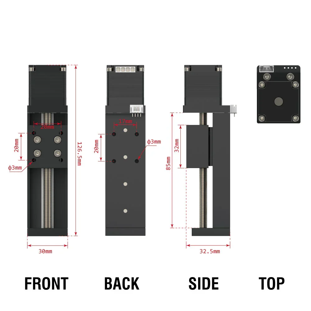 وحدة NEJE Z-axis، آلية، ليزر، وحدة CNC - 50 مم - للحفر بالليزر MAX 4 DIY والاستخدام الصناعي