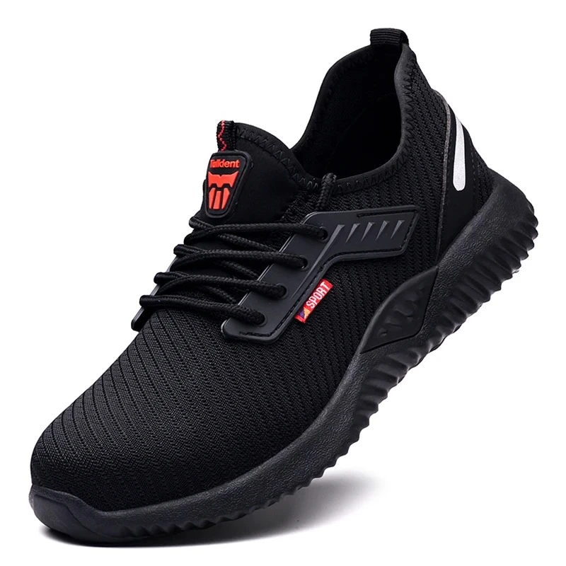 

Light Puncture-Proof Indestructible Shoes Tactical Boots Safety Shoes Men with Steel Toe Cap Anti-smash Men Work Shoes Sneakers