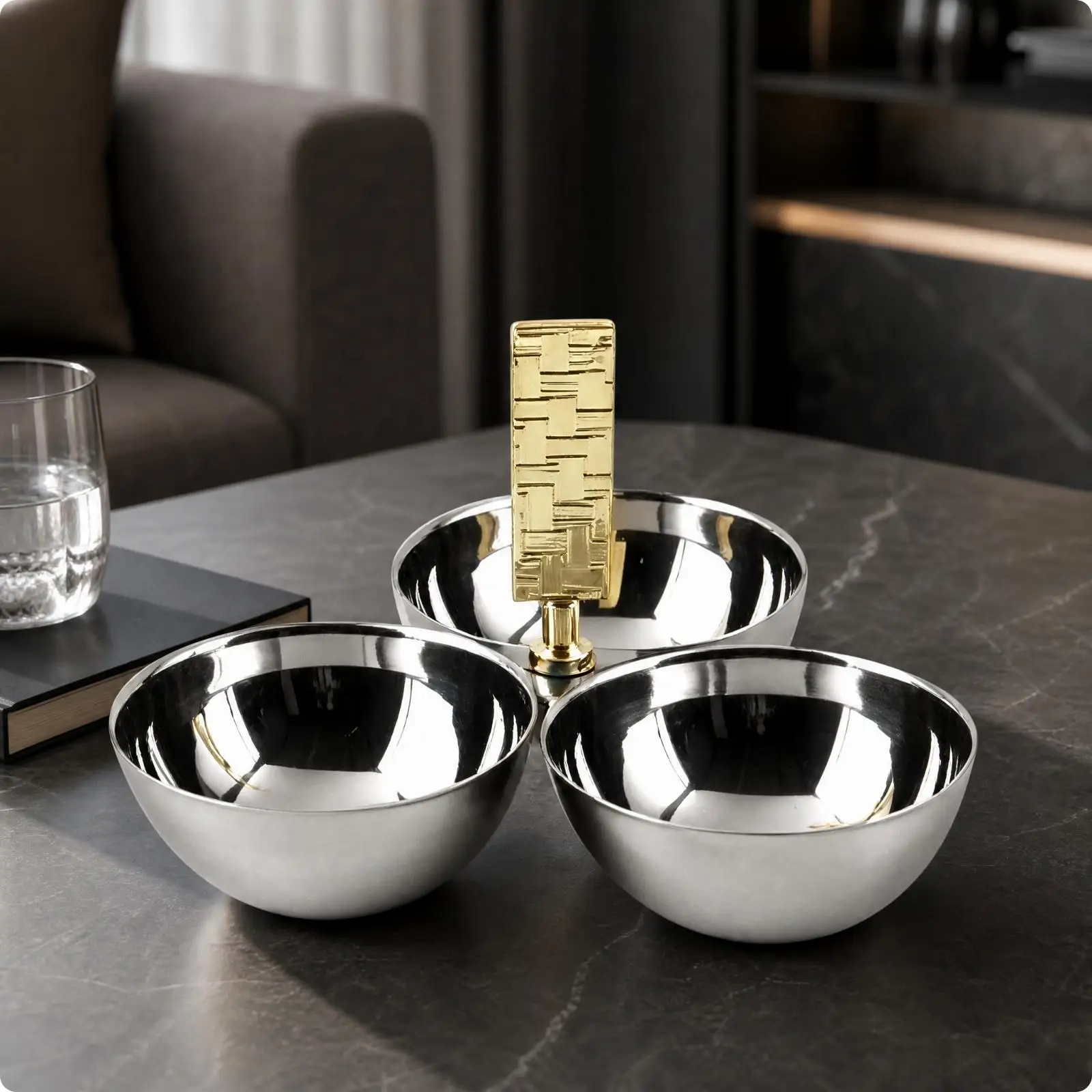 Stainless Steel Dish Rack Organizer Plate Holder for Snacks and Individual Desserts