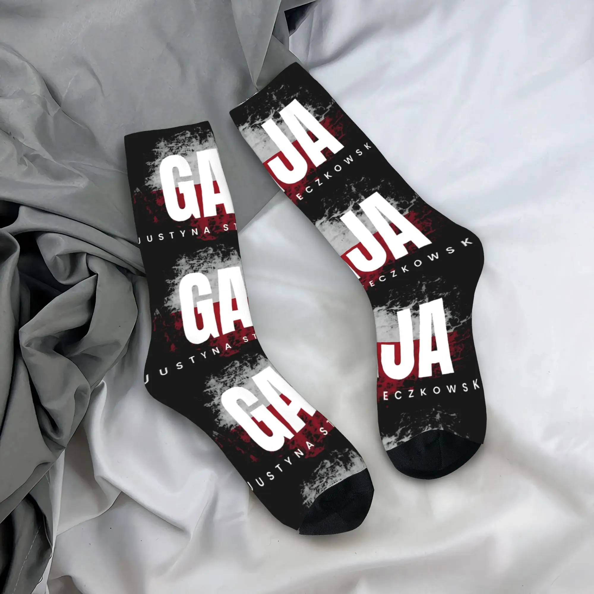 

Мужские носки унисекс Justyna Steczkowska Gaja Eurovisions 2025, Нескользящие удобные носки, зимние модные носки для скейтборда