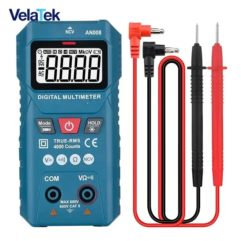 Mini Digital Multimeter AC Voltage 600V Smart Multimetro Auto Range Meter NCV Ohm Test Profesional Electrician Tester