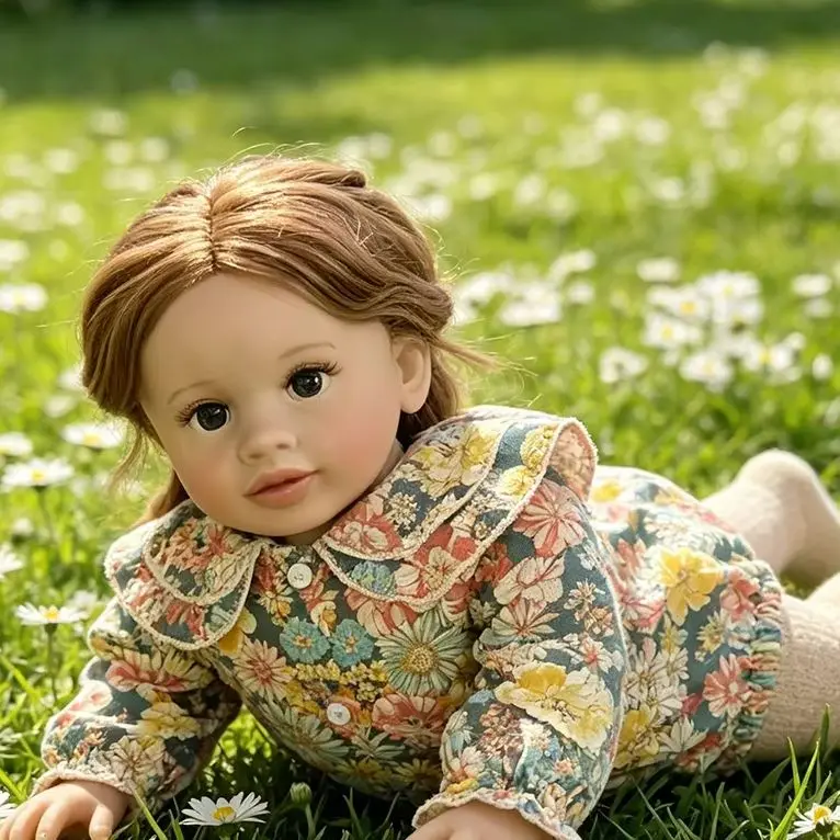 

66cm Lifelike Reborn Pippa Toddler Girl Doll Handmade Soft Body Multi-Layer 3D Skin Bebe Art Doll for Collectors And Gifts