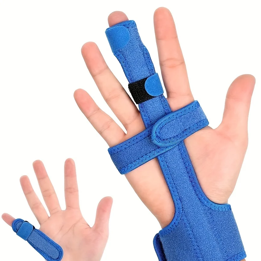 Adjustable Finger Splint Support Wrist Brace Trigger Finger Straightener for Index Pinky Ring Middle Finger Left Hand