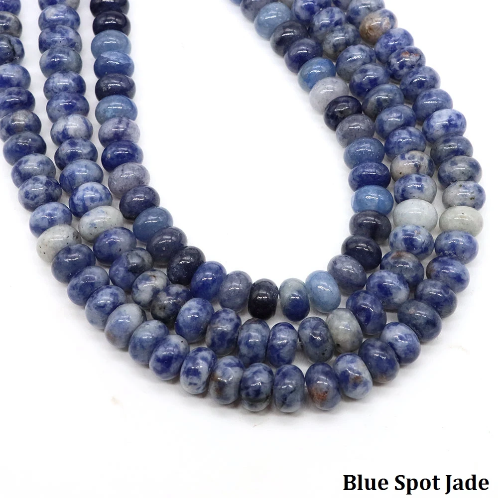 5x8mm Rondelle Vorm Natuursteen Kralen Amethist Agaat Jades Quartz Platte Ronde Spacer Bead Voor Sieraden Maken DIY Armbanden