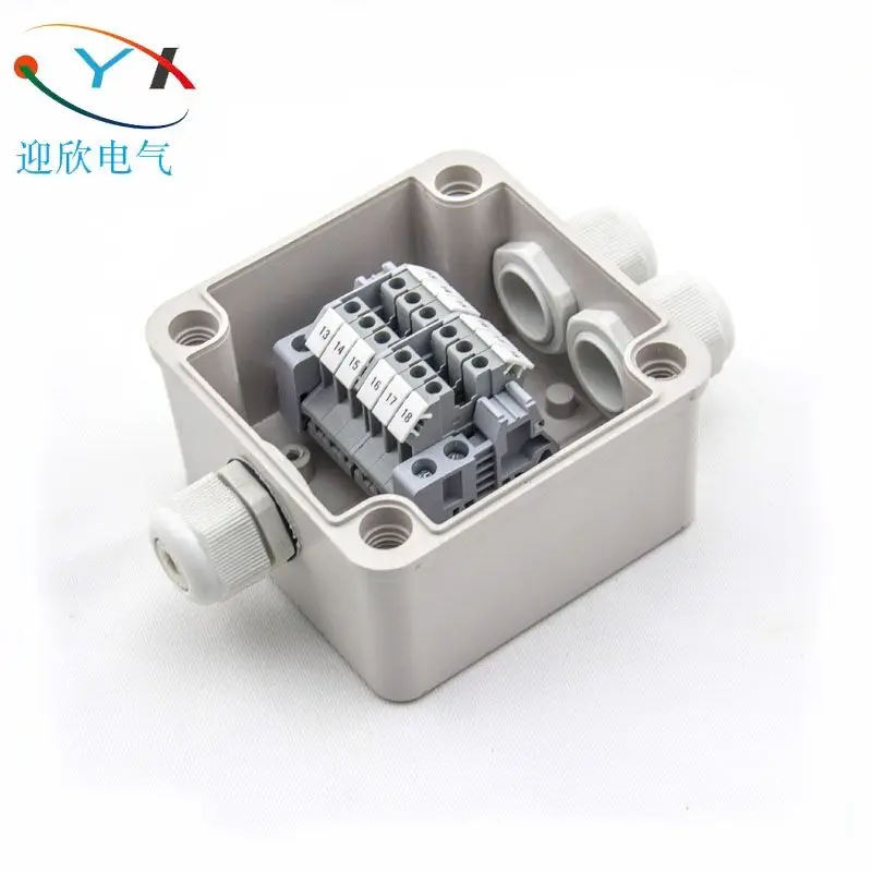 Customized Outdoor Plastic Distribution Enclosure Case Waterproof Terminal Junction Box Home Monitor Electric Cable Branch Box