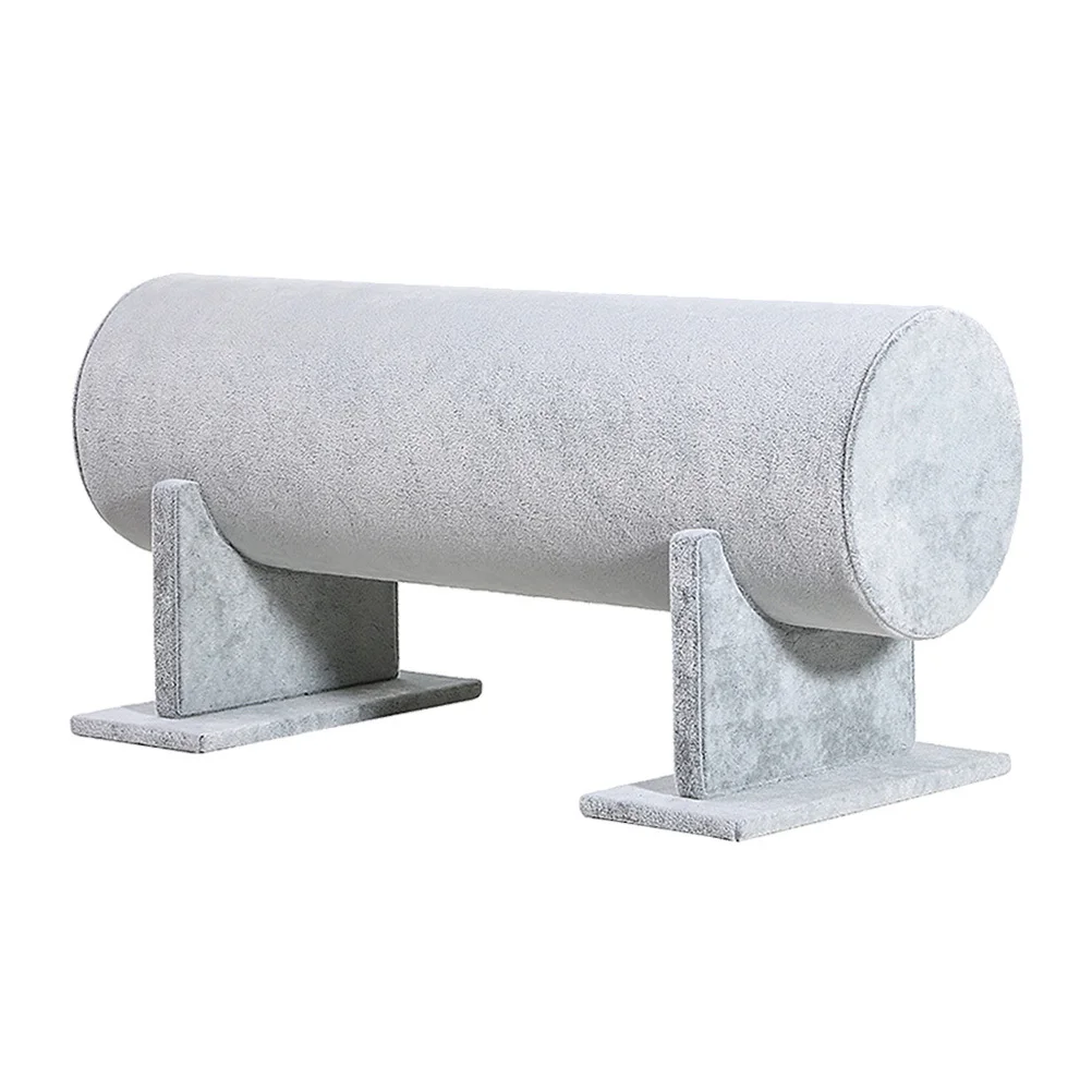 Headband Display Stand Organizer Grey PVC Material Wrapped Surface Durable Practical Compact Hair Bands Hoops Accessories Tidy