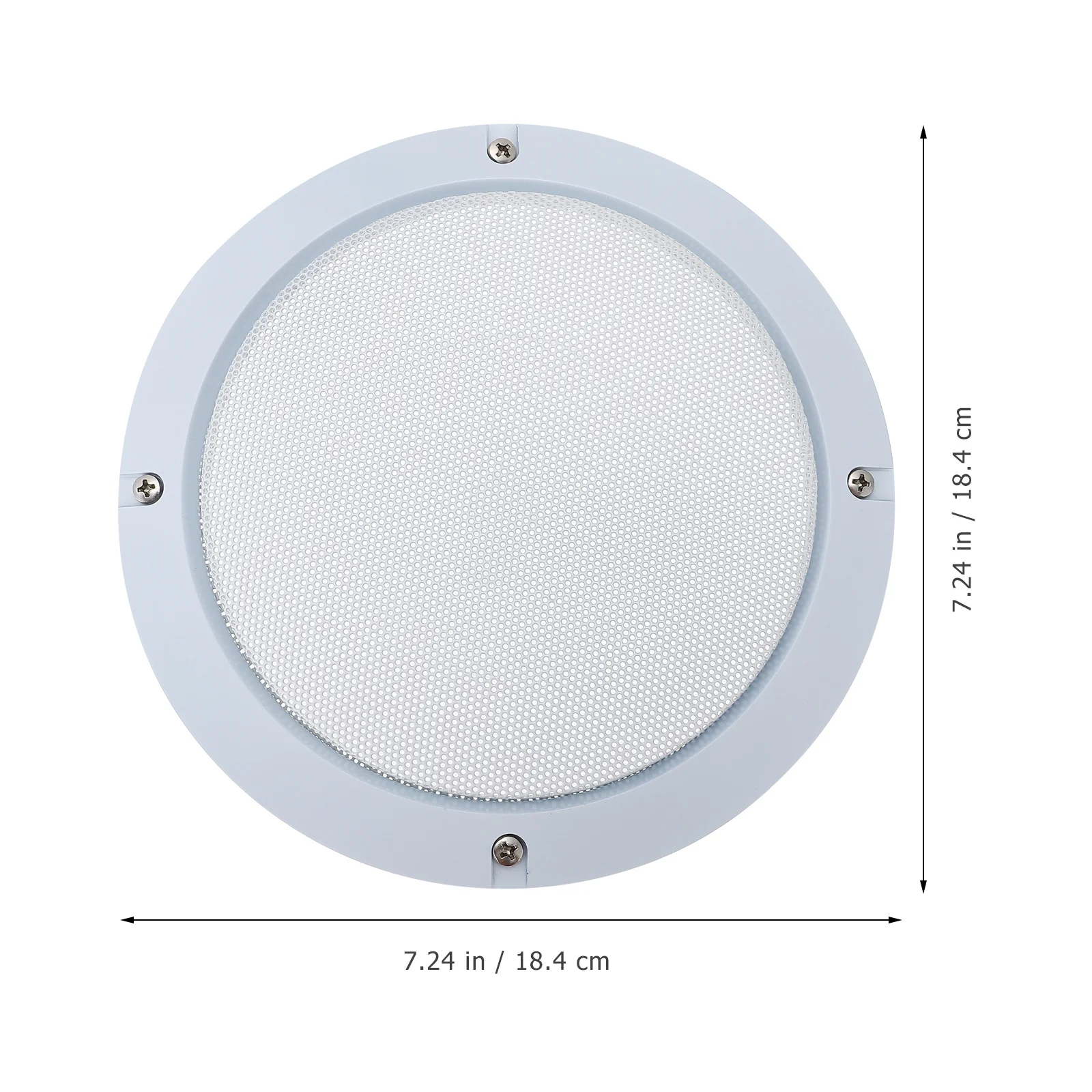 

2Pcs Speaker Grill Cover Metal Cold Rolled Steel ABS Plastic Audio Protector Mesh for DIY Car Speakers Decorative Circle