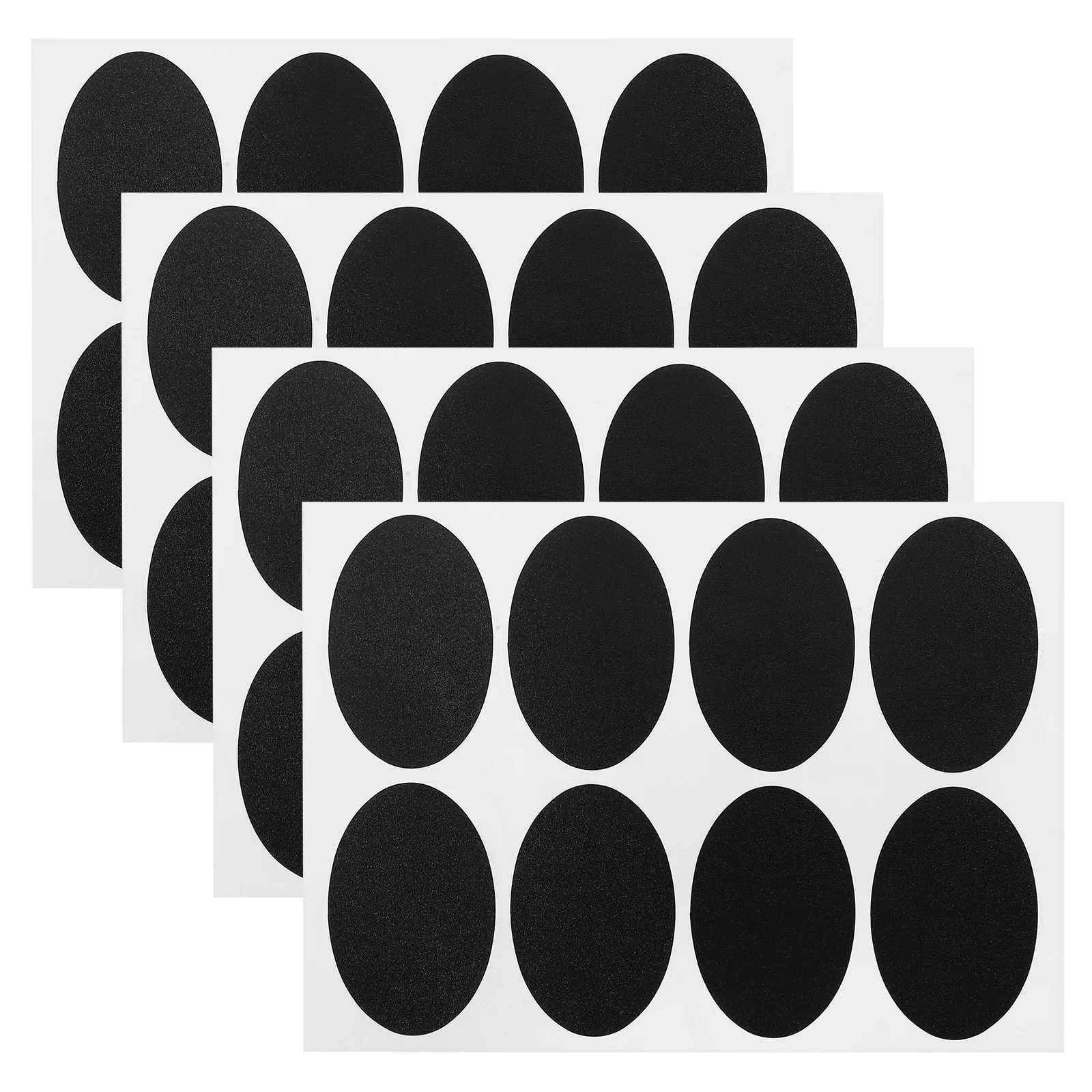 4 Sheets Writable Label Sticky Classification Stickers Name Tag Waterproof Erasable Replacement Blank Sticky Labels