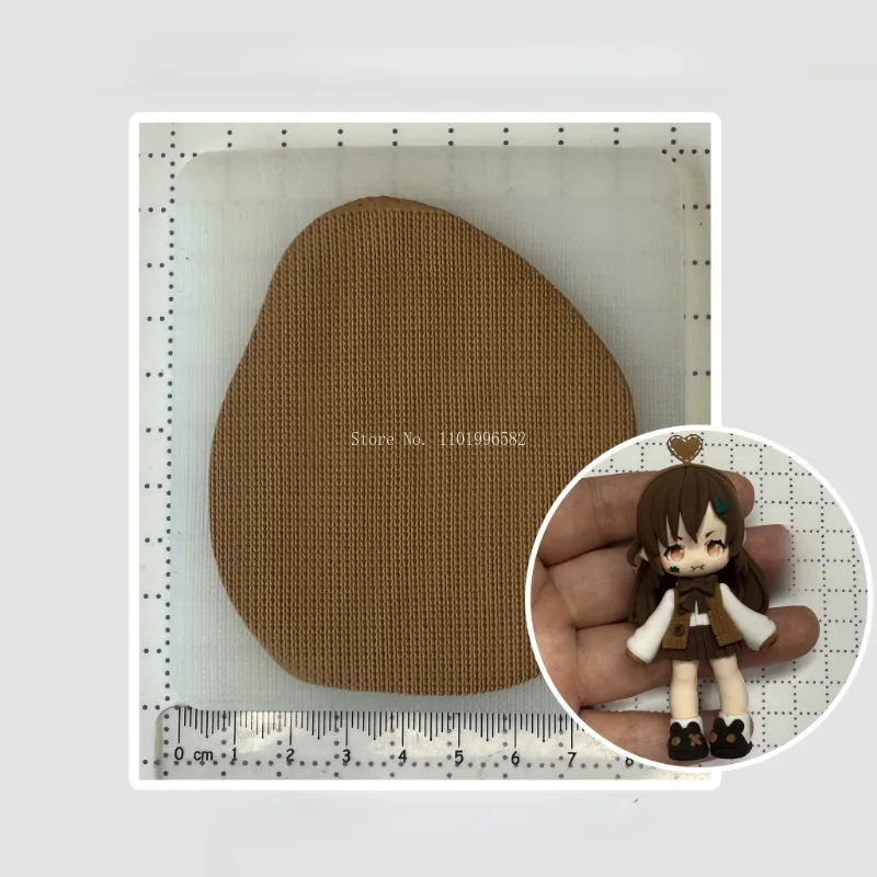 Ultrafine Sweater Knitting Texture Silicone Mold DIY Ultra Light Clay Polymer Clay Cartoon Figure Clothing Pattern Making Mold