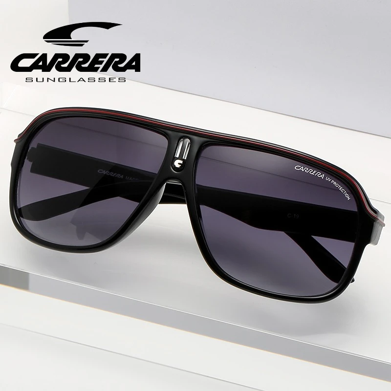 نظارات كاريرا للجنسين بتصميم علامة تجارية للرجال نظارات شمسية مربعة للرجال UV400 مرآة القيادة نظارات ظلال الذكور Oculos