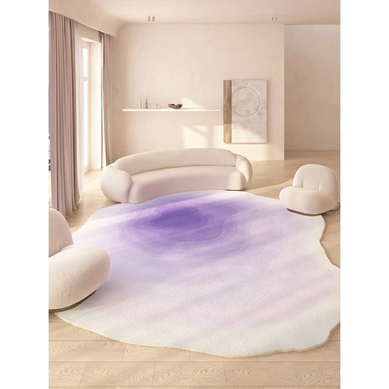 Tapete em forma de sala de estar, cama de quarto de lã de cordeiro