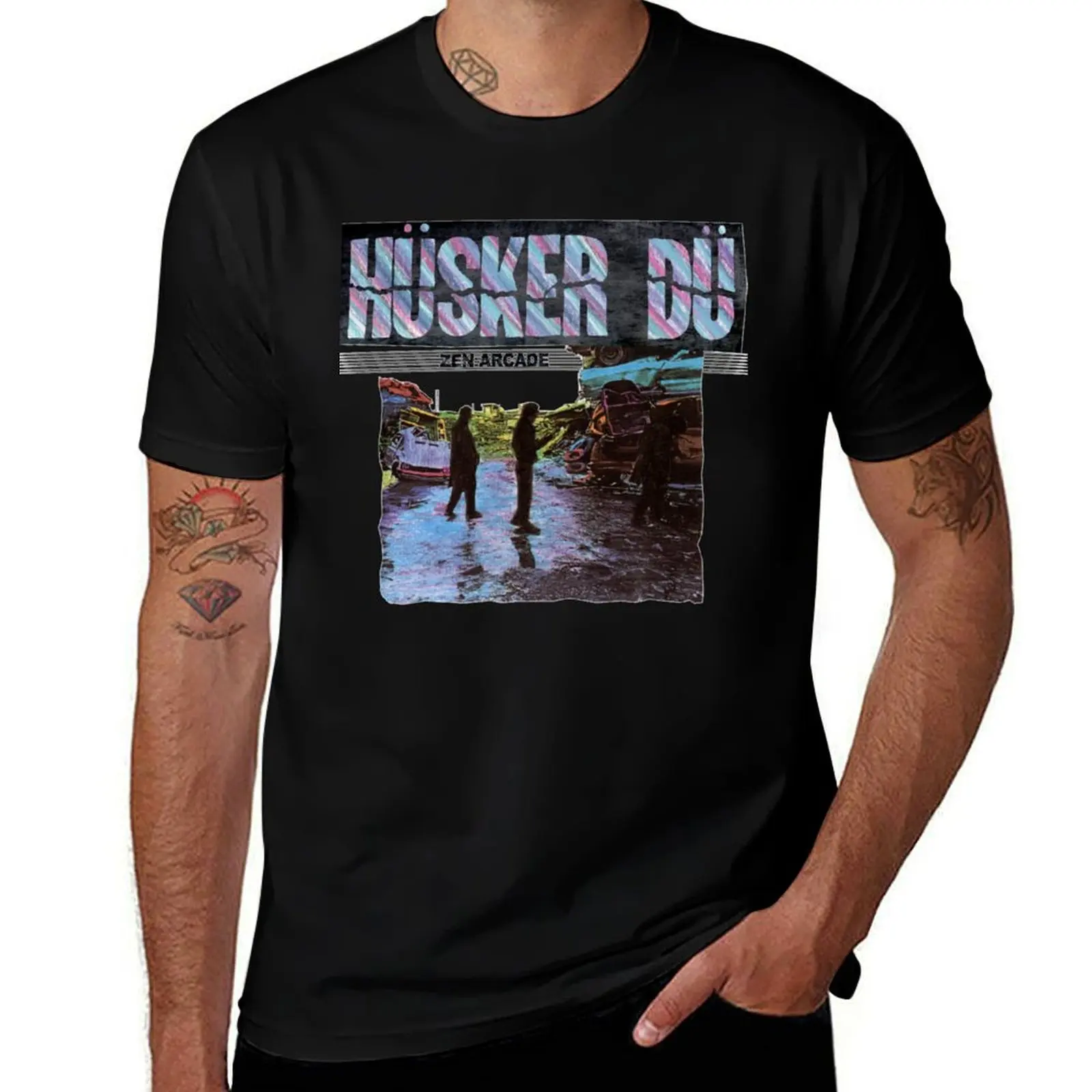 

Husker-Du-Zen-Arcade-Classic T-Shirt funny t shirts dark humor graphic t shirts for man cotton t shirt man T-Shirt