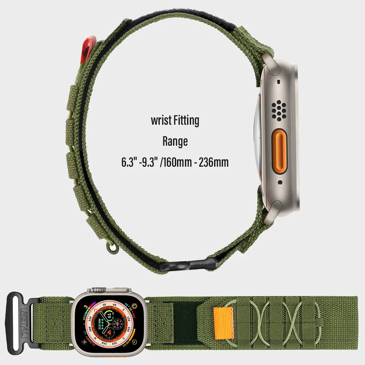 Alpine loop For Apple Watch ultra Band 49mm 40mm 45mm 41mm 38mm 40 Tactical Nylon Bracelet iwatch Series 9 8 7 6 5 se Strap 44mm