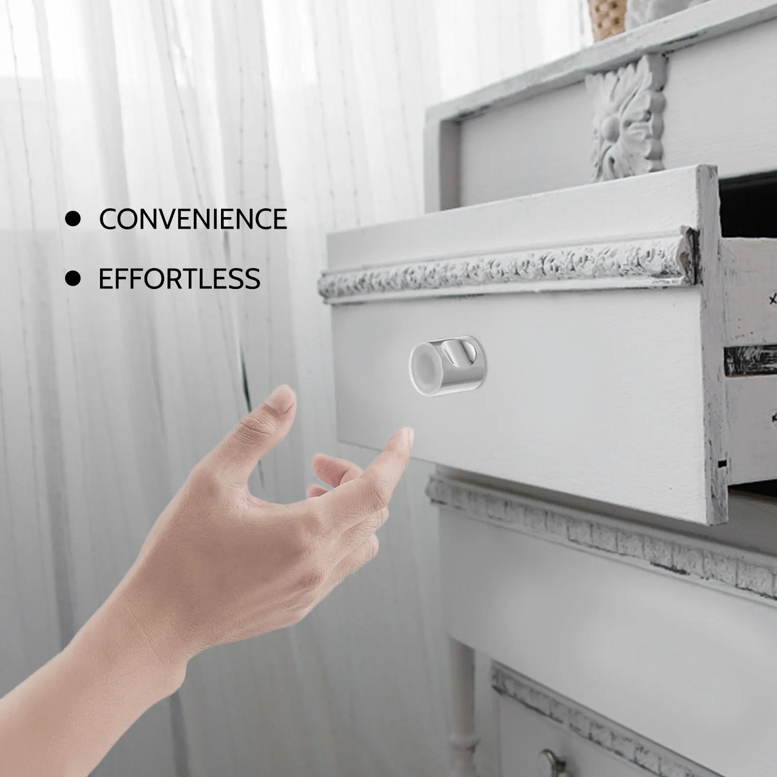 

1Pcs Bathroom Glass Door Handle Sturdy Aluminum Alloy Practical Door Knob for Shower Doors Cabinets Wardrobes Bathroom Handle