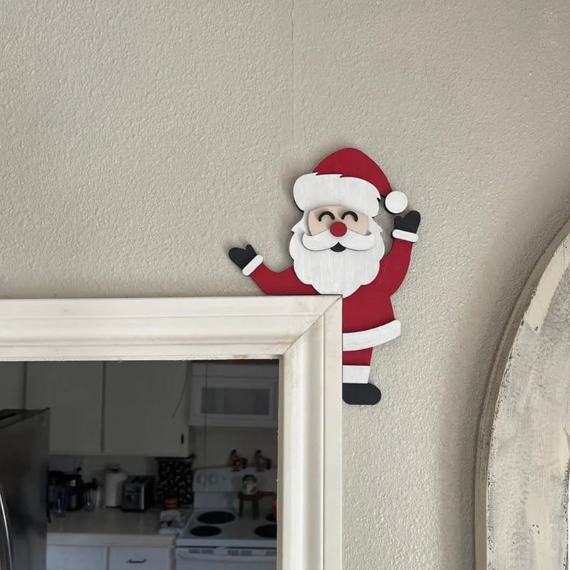 Christmas Door Top Decoration Holiday Home Decoration Fun Top Door Frame Corner Sign Decoration, Window Wall