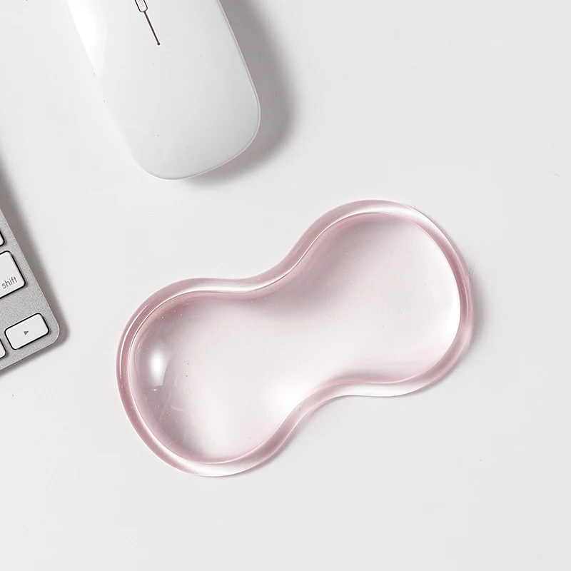 Transparent Wrist Rest Design Gaming Mouse Pad with Wrist Rest for Home Office Mouse Pad Rest