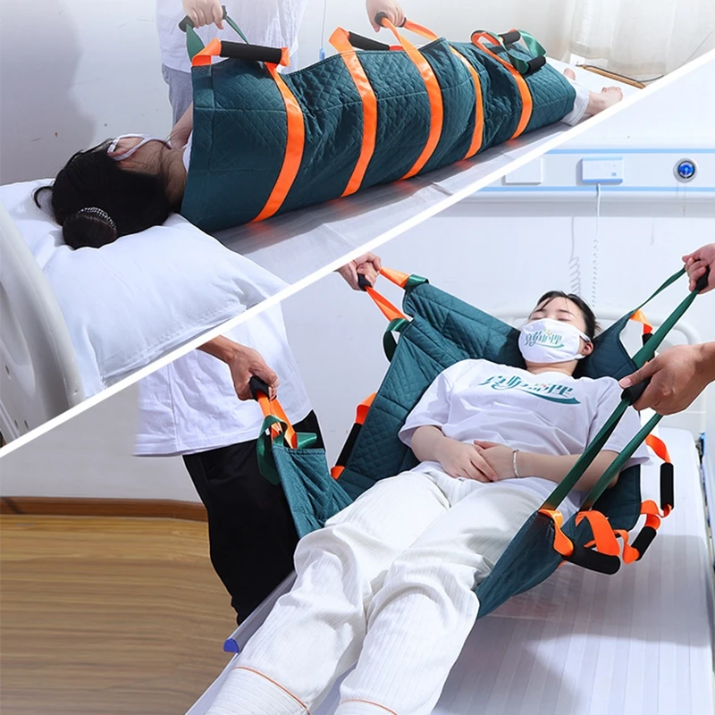 Soft Stretcher Patients Transfer Belt Positioning Bed Pad Lifting Sling Transport Mat For Elderly Disabled Turn Lift Moving Aid