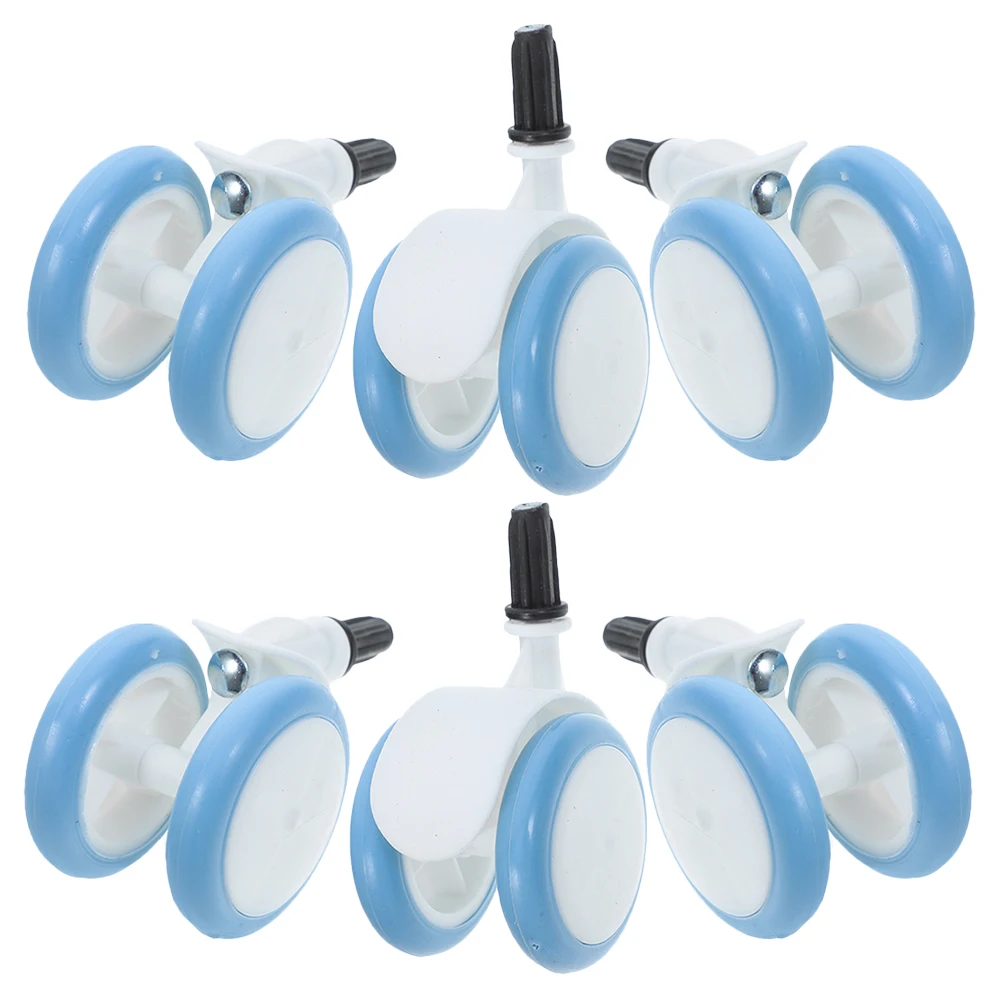 

6Pcs Replacement Wheels for Baby Stroller Universal Caster Wheel Set 360 Rotation Quiet Operation Anti-Slip Mobility Accessories